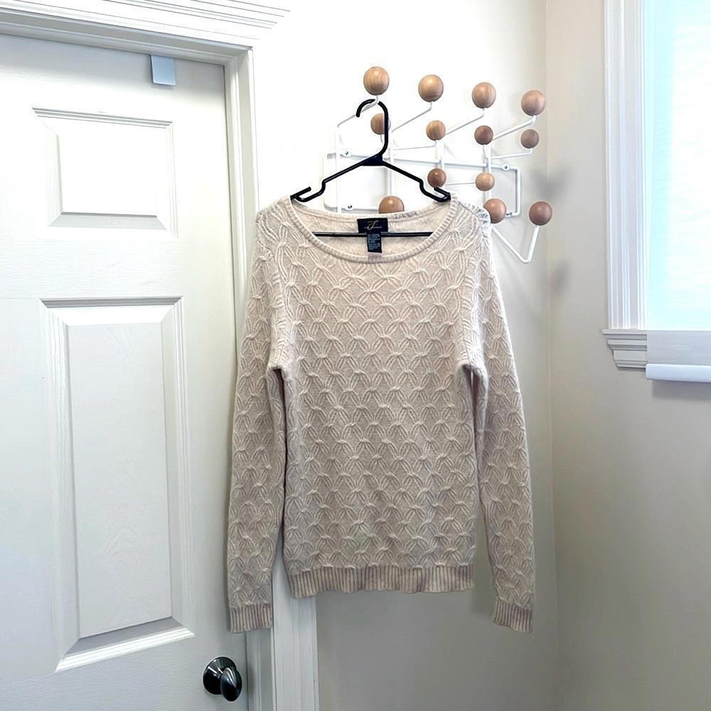 Pure Cashmere - Long Sleeve Crew Neck Sweater - Cream - Small